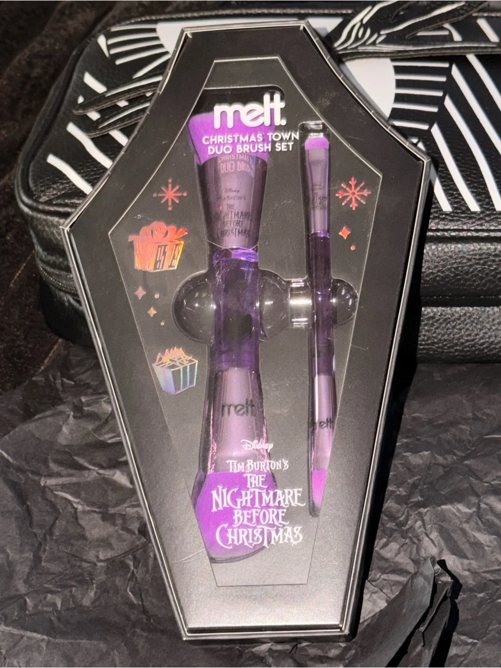 Melt Cosmetics the nightmare before Christmas Christmas Town dual brush set